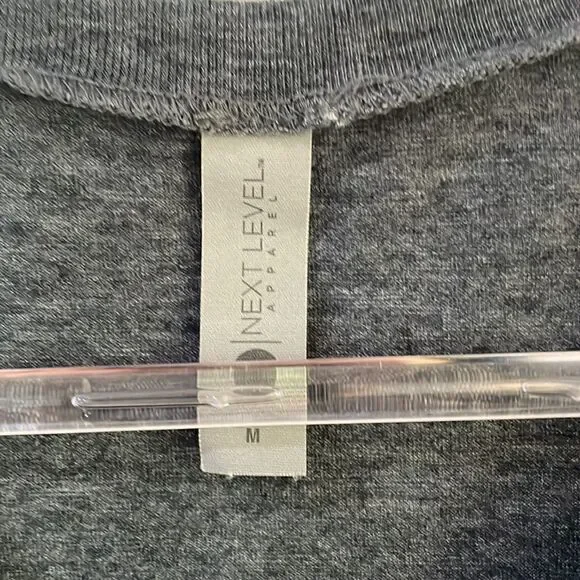 NEXT LEVEL heather gray festival muscle tee muscle tank Medium NWOT - Picture 6 of 9